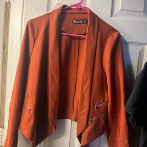 New York & company blazer with zippers